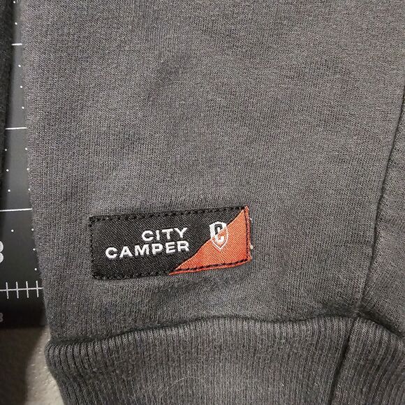 Marine Layer Hoodie Large Gray Full Zip City Camper Streetwear Minimalist Preppy - Picture 4 of 16